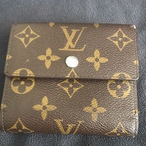 LV brown small wallet